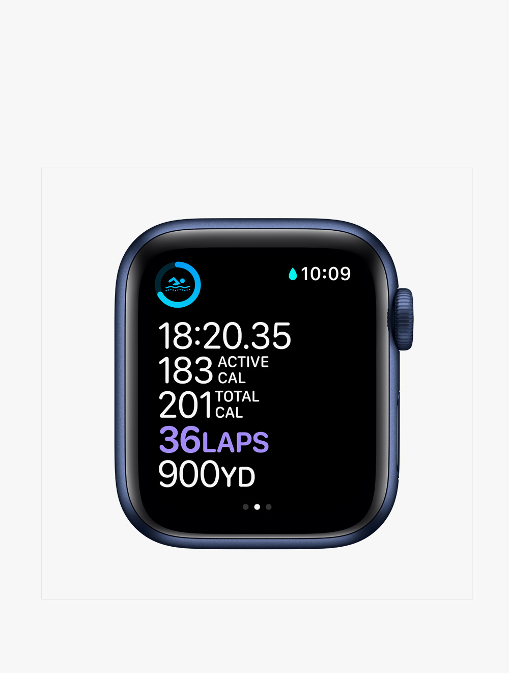 Apple Watch Series 6 40MM Blue Aluminum with Deep Navy Sport Band